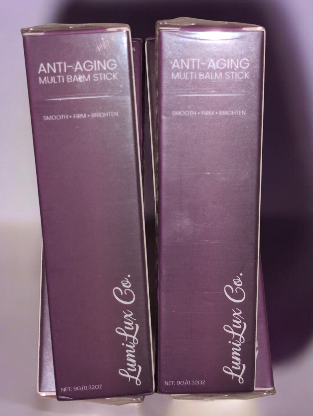 LumiLux Co. Anti-Aging Multi Balm Stick Set Of 2 NEW